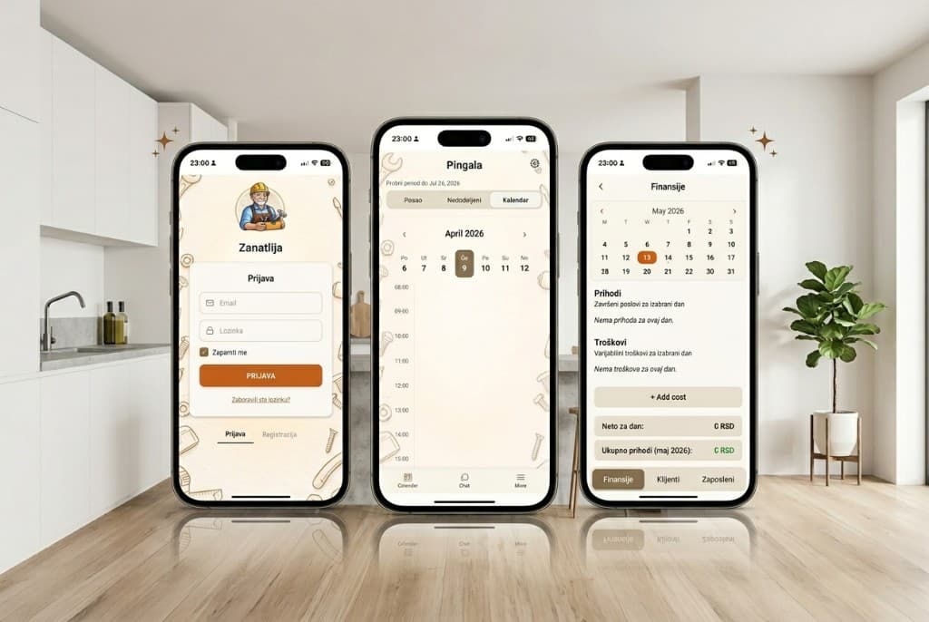 Pingala internal SaaS — login, calendar, and finances